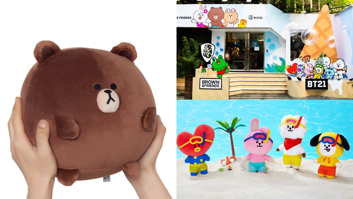 找熊大合照!「LINE FRIENDS + BT21夏日店」快閃台北台南,胖版熊大超可愛