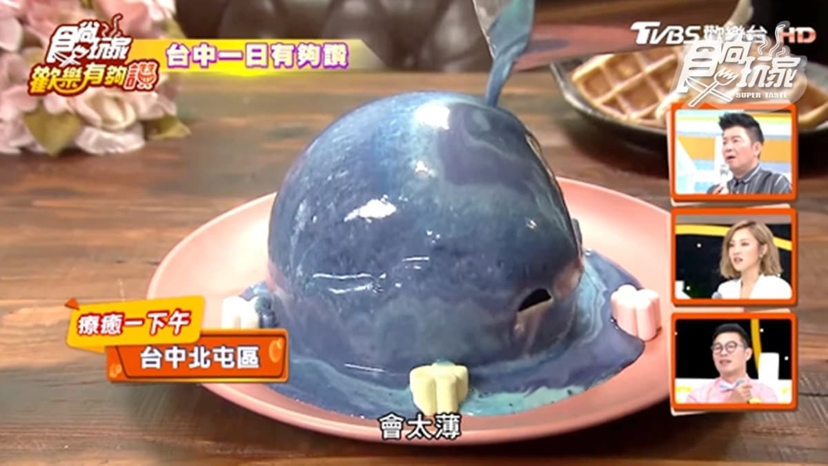 台中超有哏甜點!「奇幻星球」淋醬秒融化,「玉米」切開有百香果