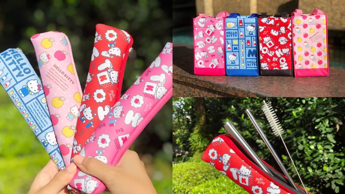 Kitty迷絕對要收!小七獨家推出「HELLO KITTY 45週年」周邊:飲料袋、吸管組