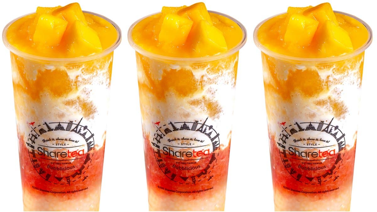 芒果控會瘋!Sharetea新品「楊枝甘露」,大塊芒果肉搭西米露超絕配
