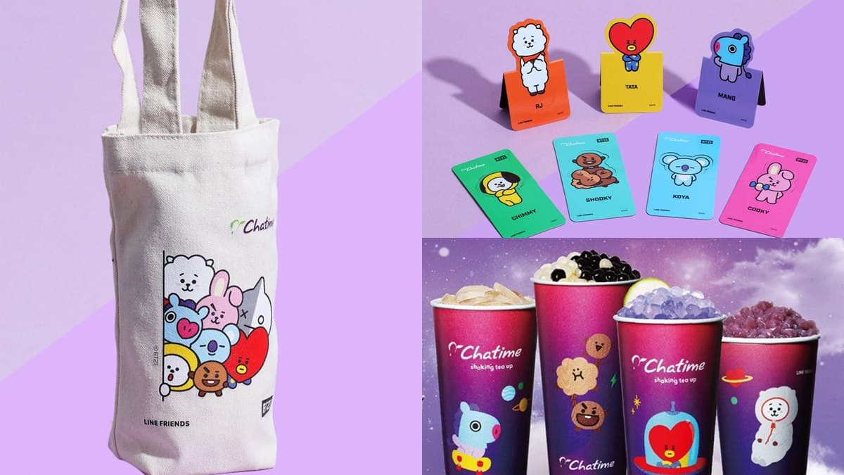 「BT21」的粉絲們注意了!來這裡買飲料,1點就能換飲料袋、書籤磁鐵