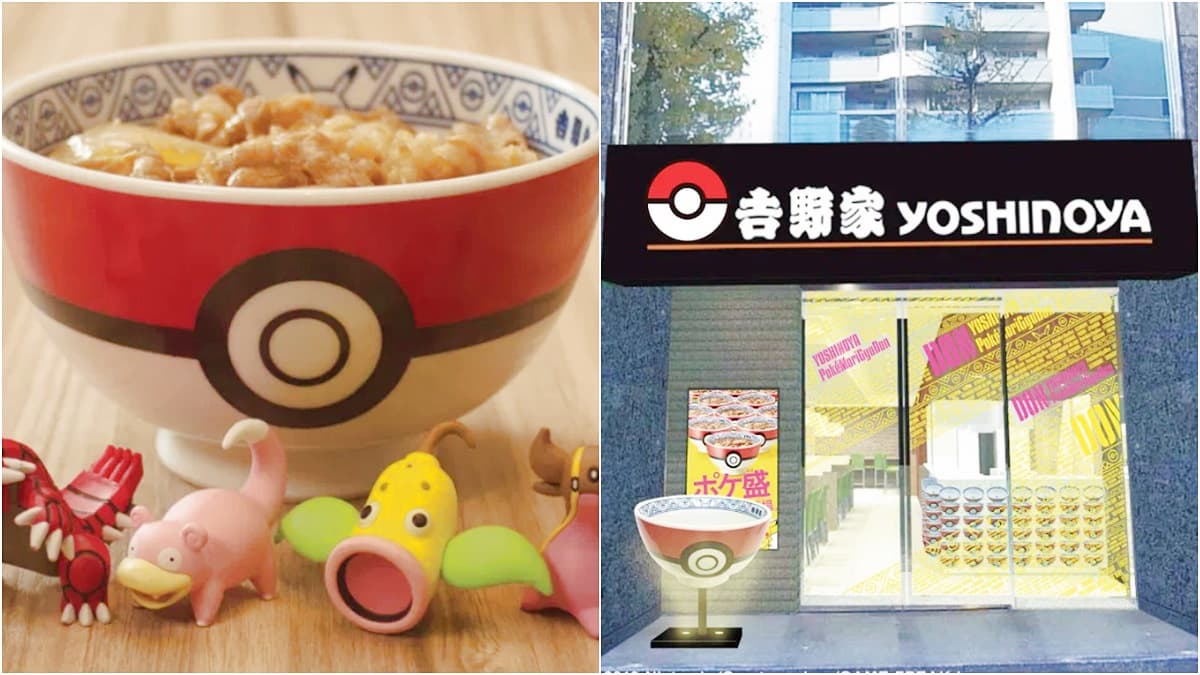 最強聯名來了!期間限定「吉野家x寶可夢」站前店開幕,寶貝球裝牛丼「碗底藏驚喜」