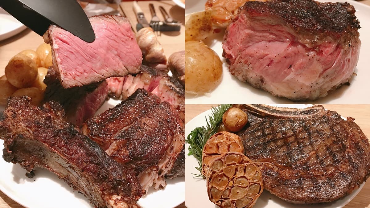 牛排控尖叫!台北夯店「巨人戰斧牛排」厚度像舒芙蕾,還有現做甜點、海鮮沙拉吃到飽