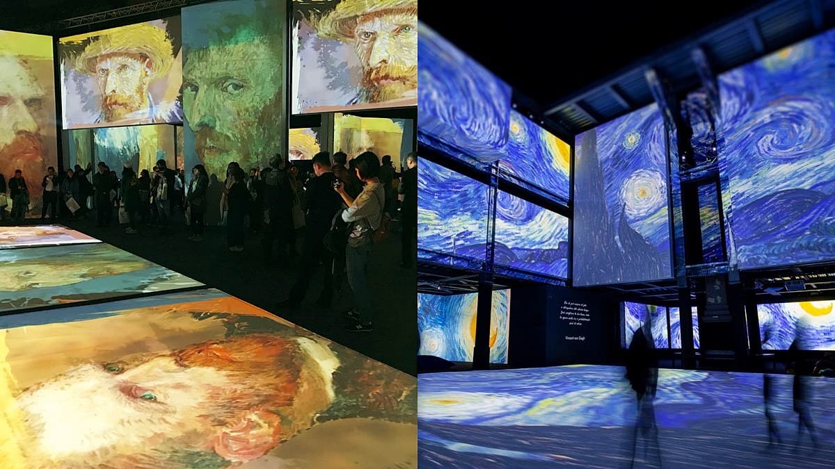 超狂3層樓高「梵谷打卡牆」!5公尺巨幕光影展,走進〈星夜〉超好拍
