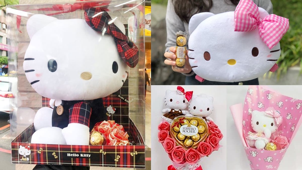 快衝小七!4款金莎情人節限定先搶Hello Kitty後背包,還能當抱枕