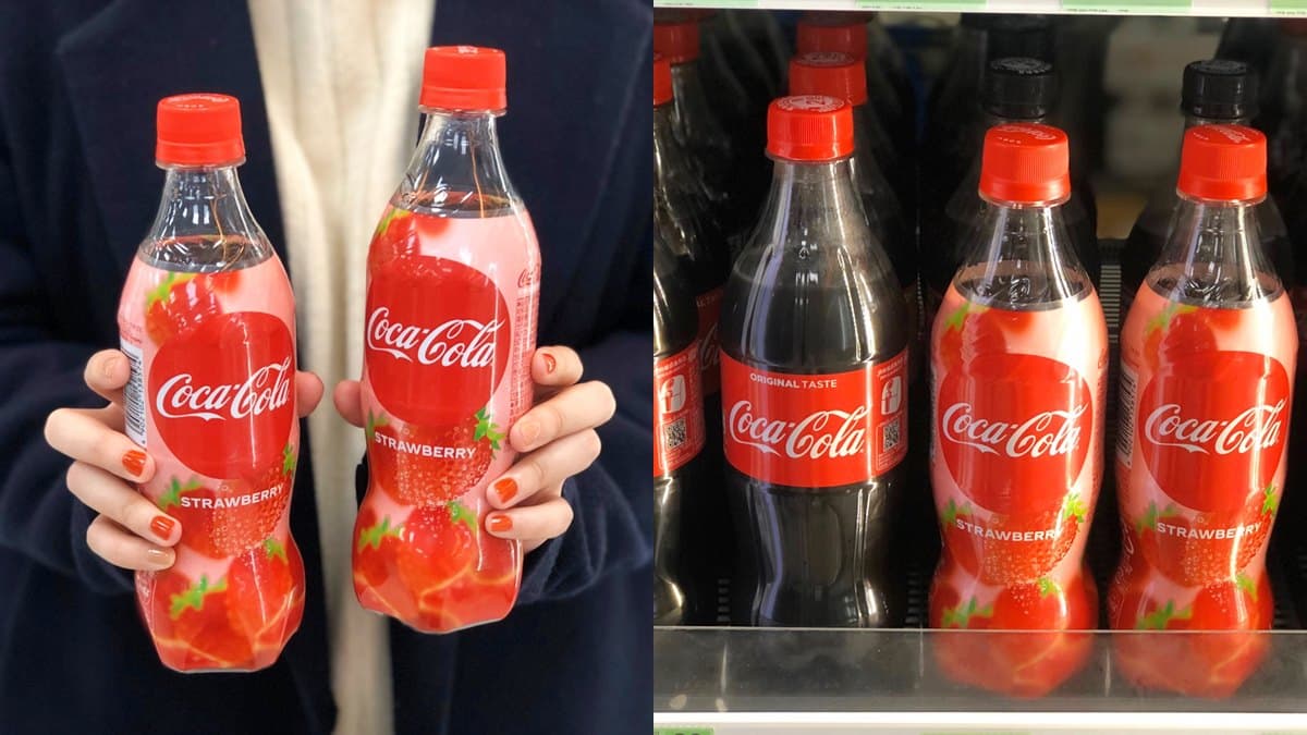 日本超夯!全球第一瓶「草莓可口可樂」登台,這間超商獨賣
