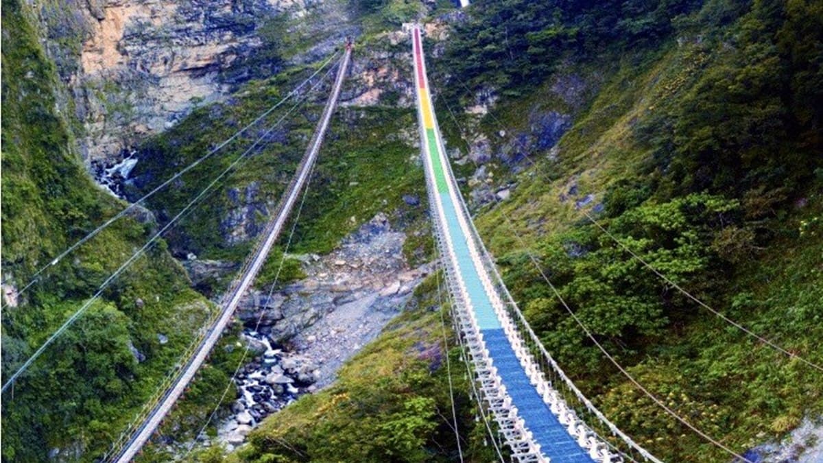 挑戰恐懼極限!30層樓高「雙龍七彩吊橋」啟用確定了,全新祕境快筆記