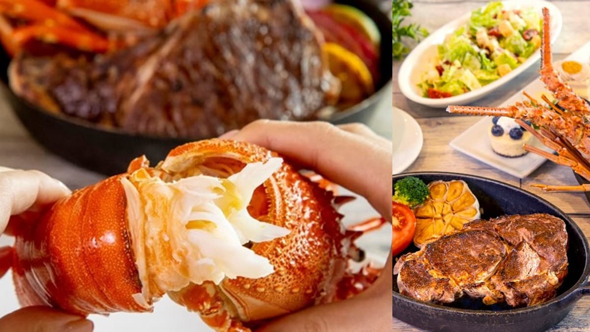 肉控吃到「胃炸」!超狂牛排吃到飽送「整隻龍蝦」,海陸雙拼都能無限爽嗑