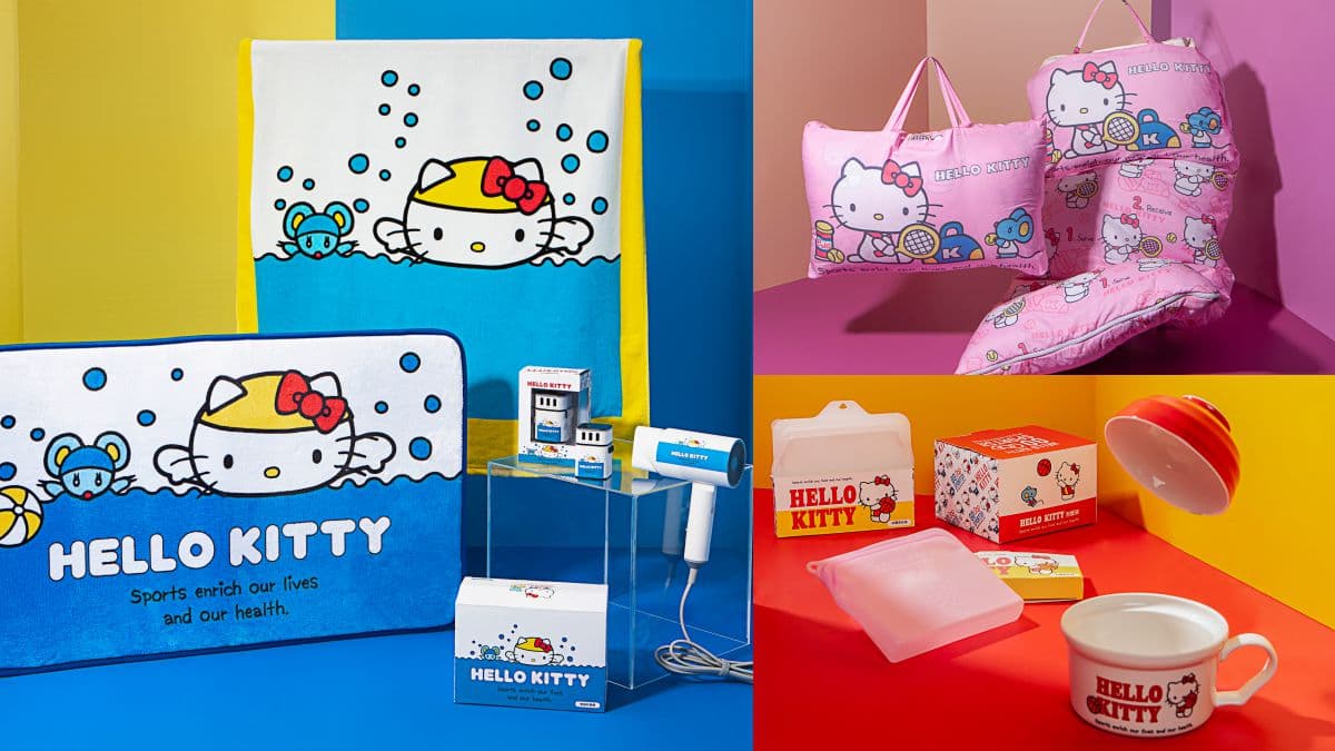 貓迷們買爆!生活工場推42款「HELLO KITTY運動系列」家居,先搶野餐墊