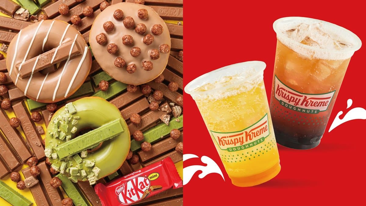 台灣也有了!Krispy Kreme超夯「KitKat巧克力甜甜圈」登台,直接放整根巧克力威化
