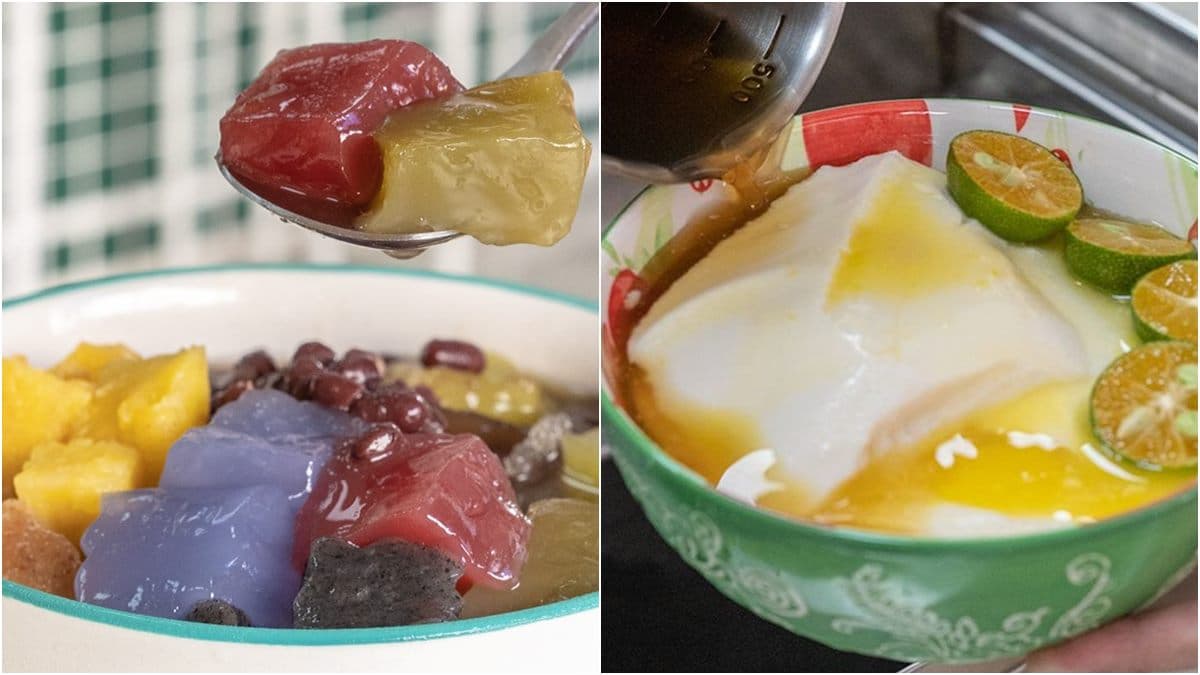 七彩粉粿剉冰好夢幻!蝶豆花、抹茶天然染色,酸甜清爽金桔豆花也要吃