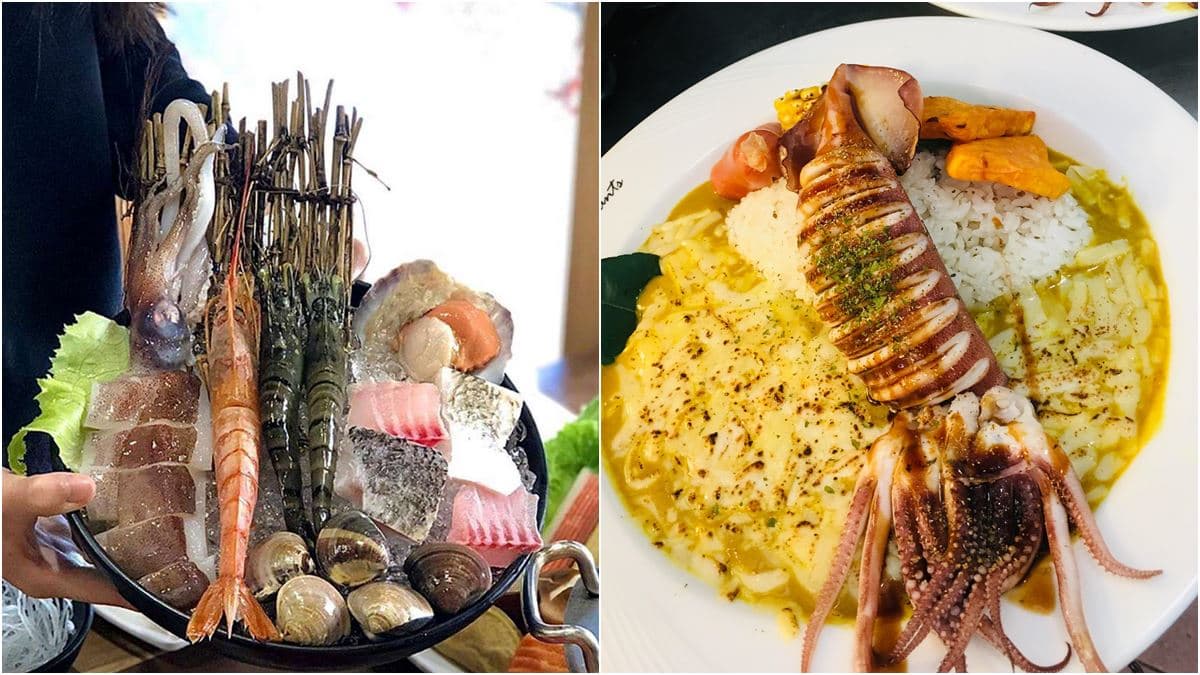 海鮮美食吃一波!整隻墨魚咖哩飯、大蝦軟絲鍋、還有鮮蝦叻沙,想吃什麼馬上抽