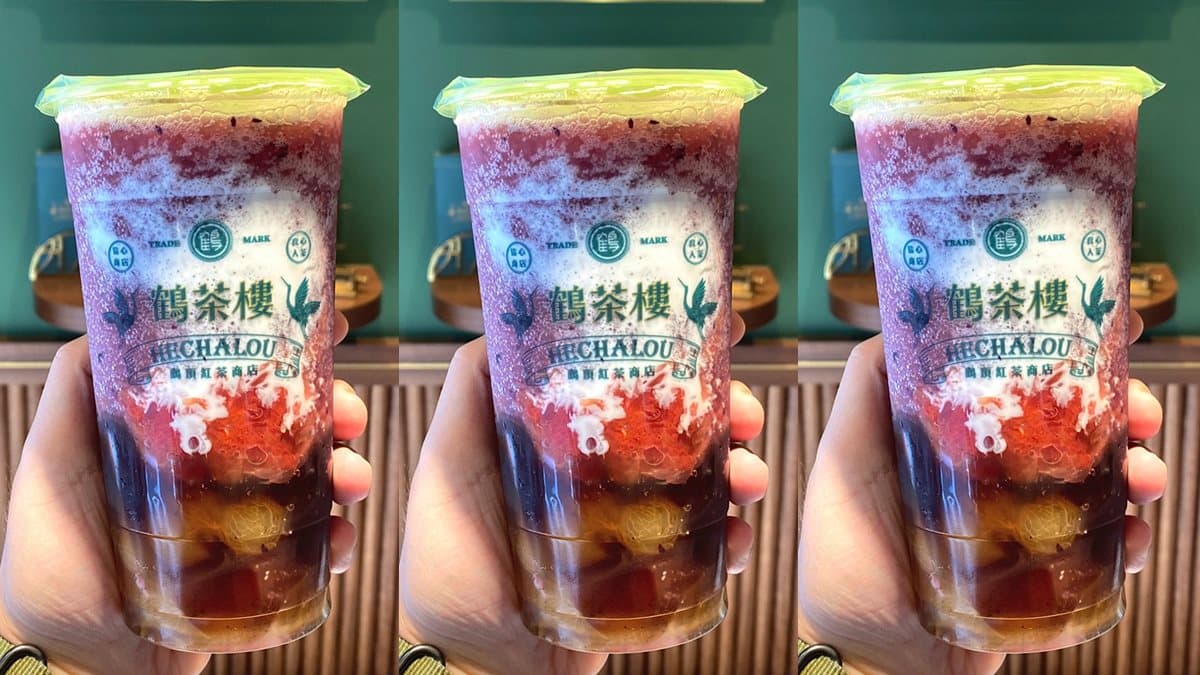 一次放滿22顆巨峰葡萄!鶴茶樓推超狂「葡萄甘露」,7/22半價喝起來