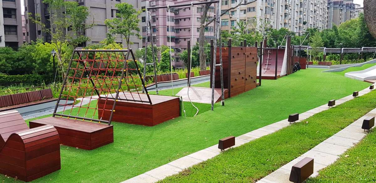 親子免費新景點,全台首創「梯田公園」在桃園,森林挑戰區勇闖9關 親子免費新景點,全台首創「梯田公園」在桃園,森林挑戰區勇闖9關