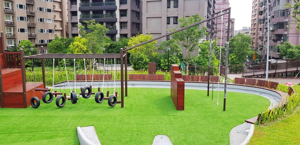 親子免費新景點,全台首創「梯田公園」在桃園,森林挑戰區勇闖9關 親子免費新景點,全台首創「梯田公園」在桃園,森林挑戰區勇闖9關