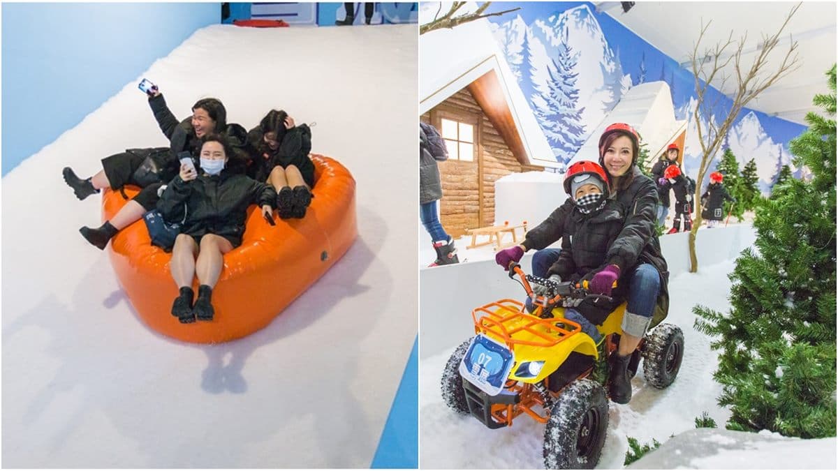 在台灣也能騎雪地越野車!600坪「雪展」免出國玩雪,讓你冷到流鼻水