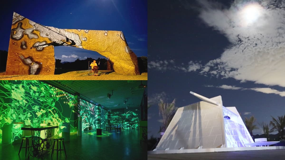8月出發金山夜遊啦!「全台最大戶外美術館」這4天免費看夜間光雕秀