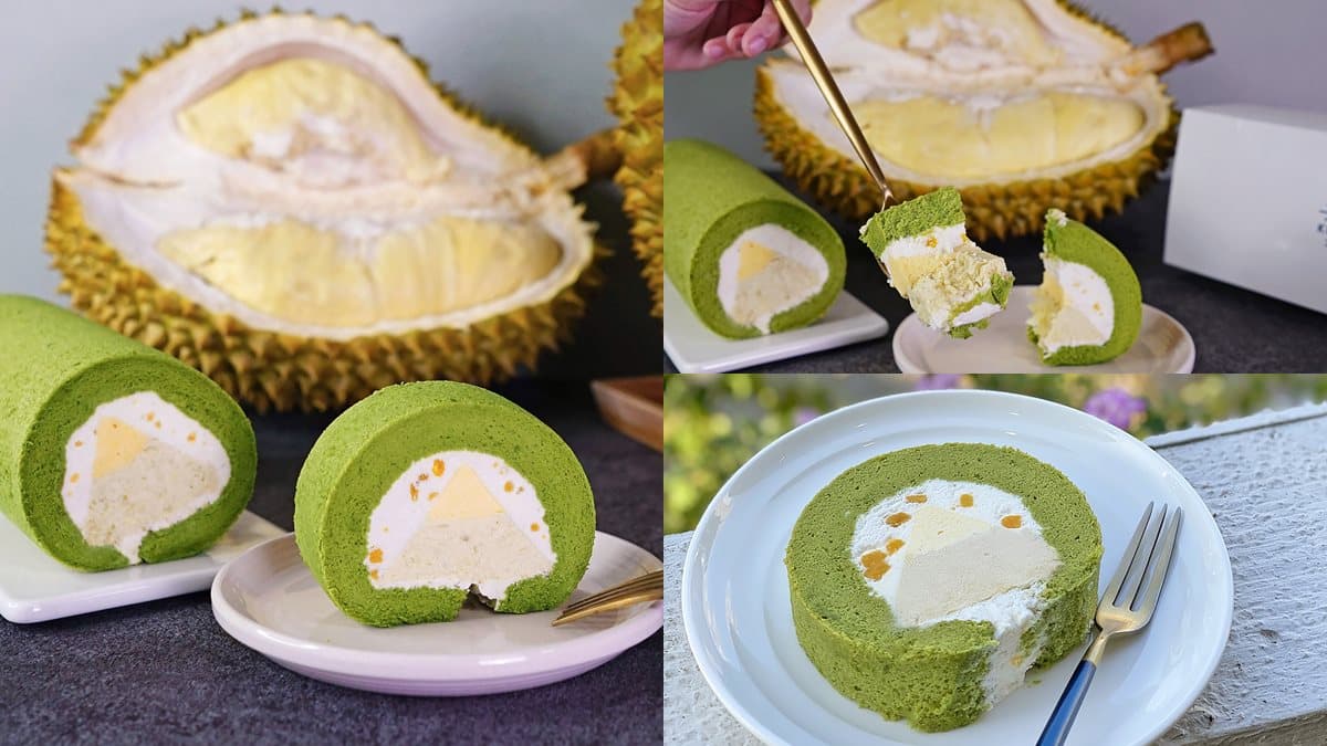 榴芒來了!金帛手製最新「山型生乳捲」,推抹茶榴槤X芒果口味