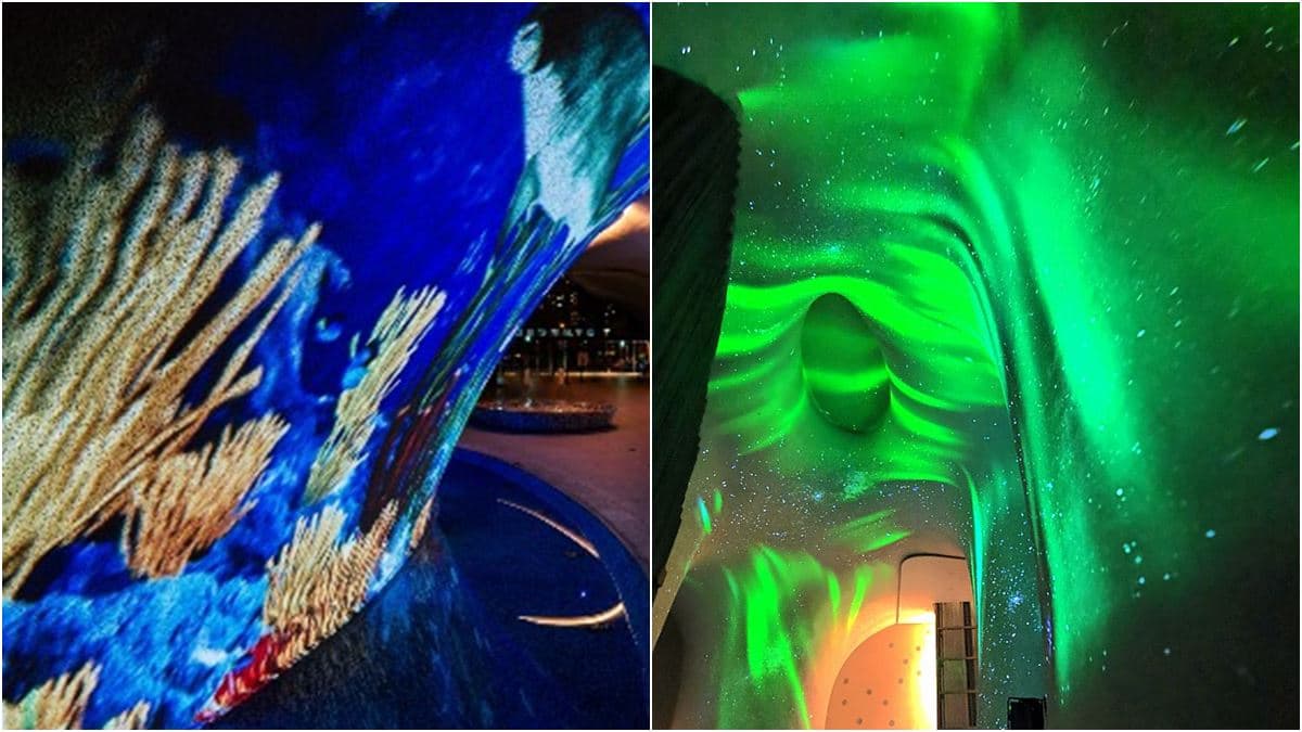 不出國、免花錢就能看極光!台中歌劇院光影秀還能變身水族館
