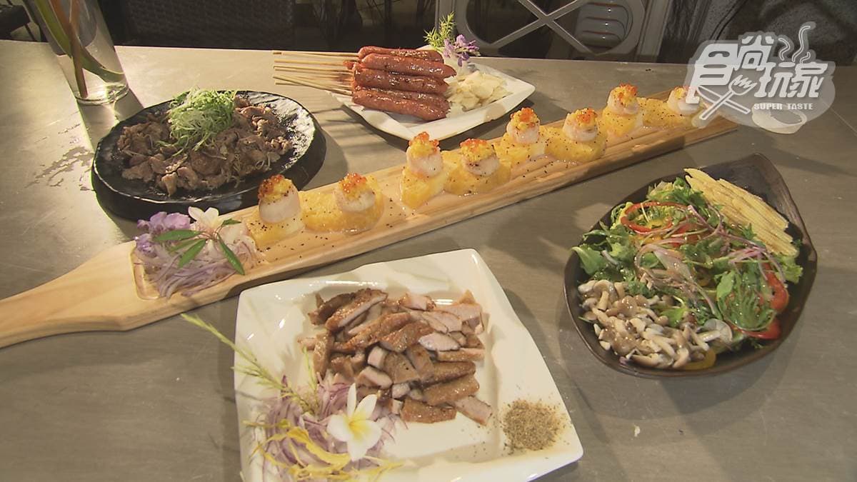 專人到府服務!行動BBQ食材超浮誇,生食干貝、和牛牛舌通通烤上桌