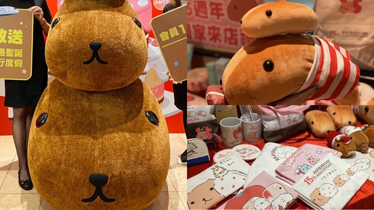 先搶超萌「水豚君」!百貨推4大打卡點+2米大氣球,再狂買萬件15元排隊商品