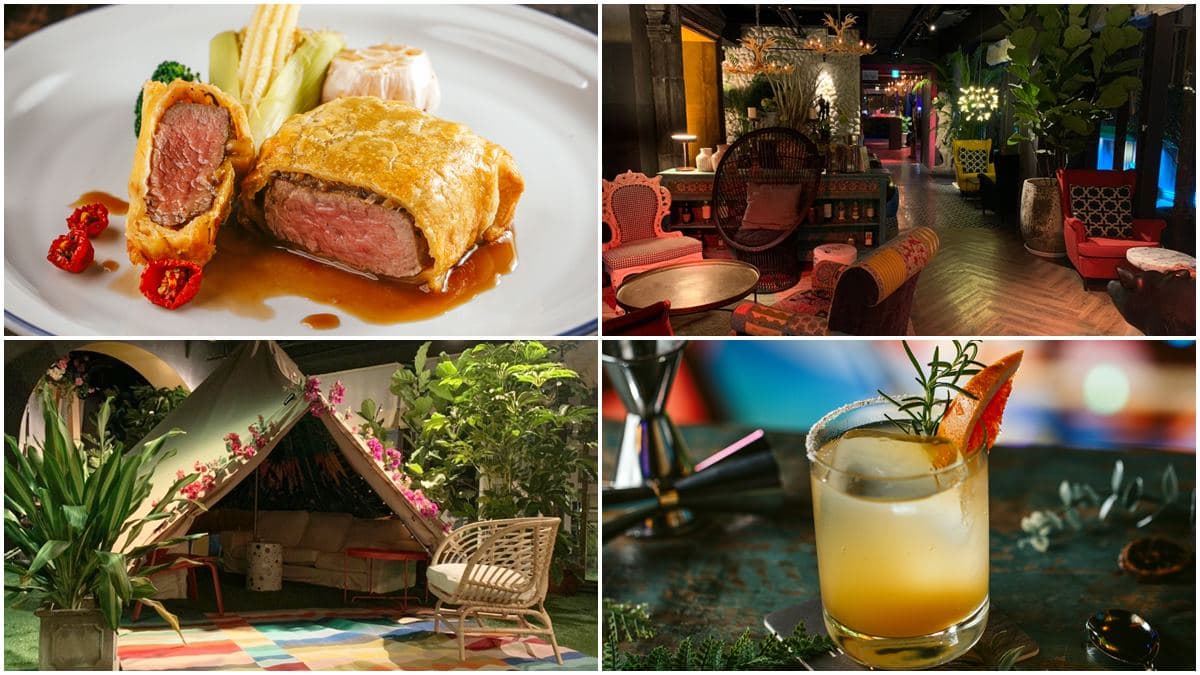 【新開店】台中網美必衝!都市叢林風餐酒館繽紛帳篷超美拍,激推威靈頓牛排配茶酒