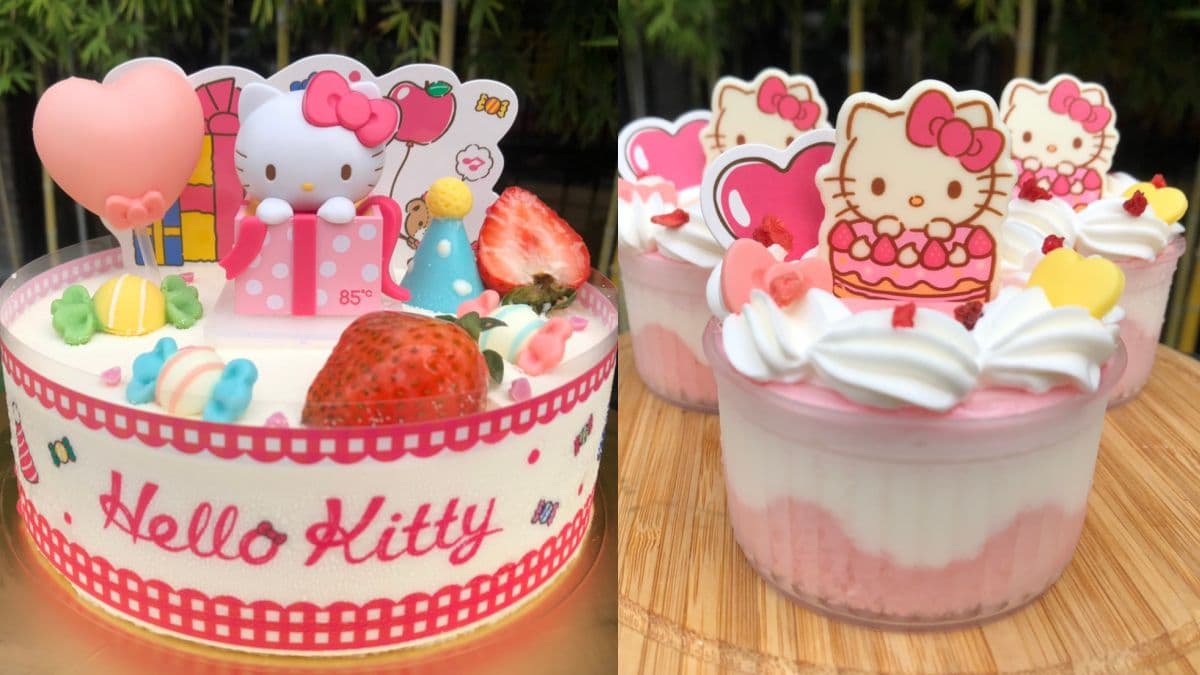 貓粉吃起來!85度c推2款「Hello Kitty蛋糕派對」,嫩粉色超夢幻