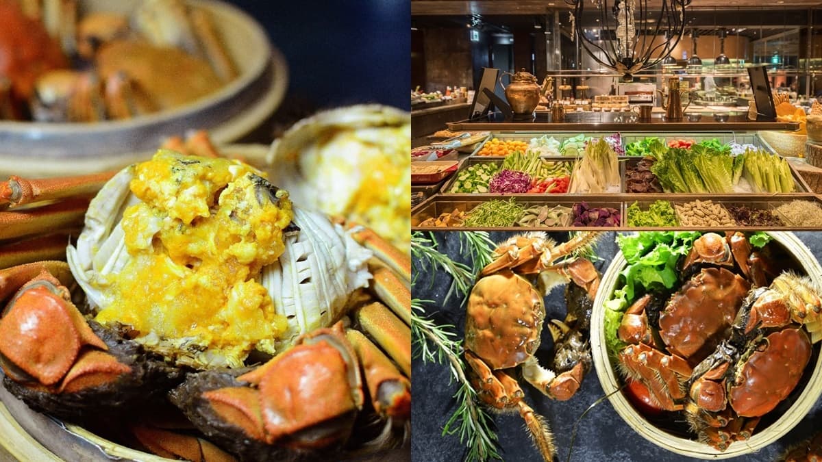 現省1100元「大閘蟹+吃到飽」!最多11隻大閘蟹可吃,任選3餐期餐檯無限供應