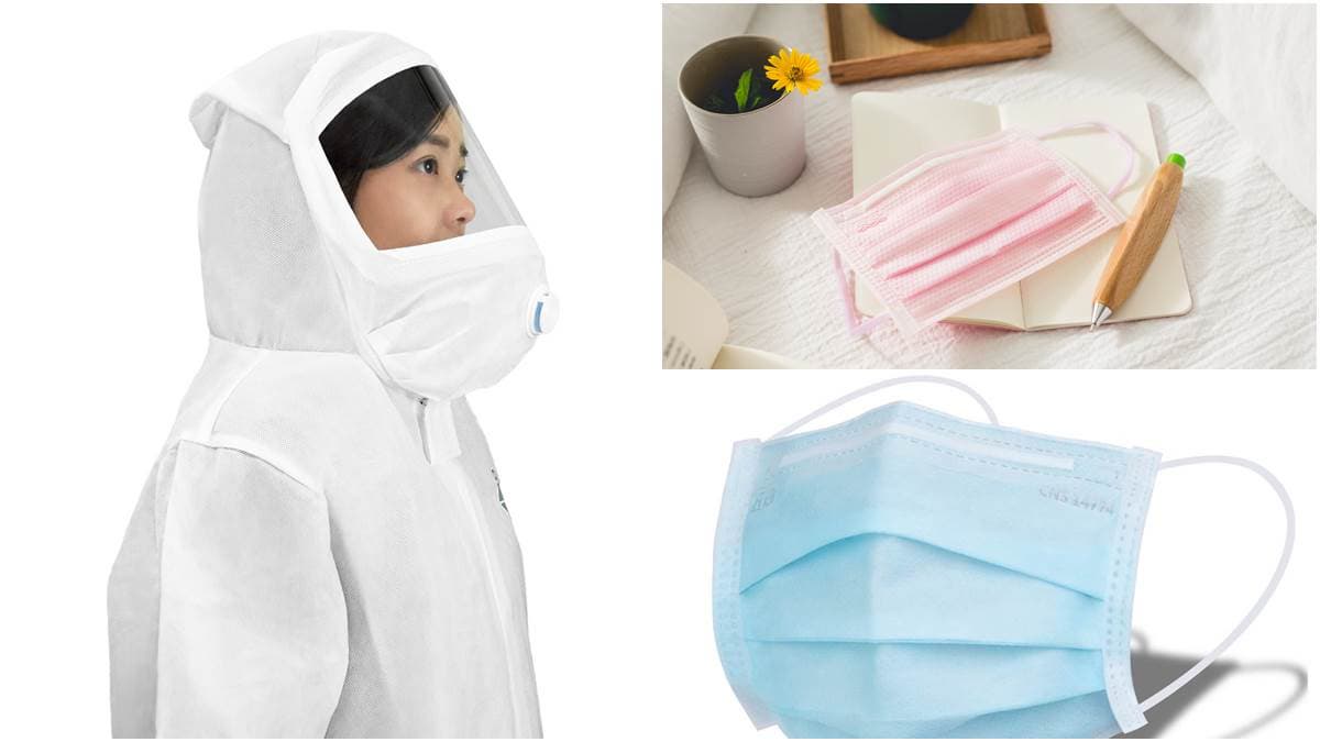 超前部屬再一發!誠品網路開賣2色「寬耳帶口罩」、半身全罩式「飛行衣」