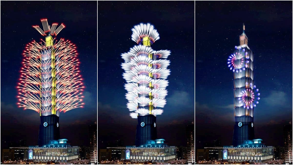 台北101跨年煙火曝光!首度打造「360度立體特效輪狀煙火」,施發長達300秒 台北101跨年煙火曝光!首度打造「360度立體特效輪狀煙火」,施發長達300秒
