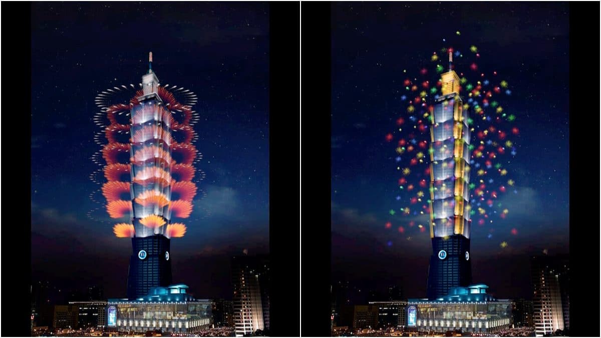 台北101跨年煙火曝光!首度打造「360度立體特效輪狀煙火」,施發長達300秒 台北101跨年煙火曝光!首度打造「360度立體特效輪狀煙火」,施發長達300秒