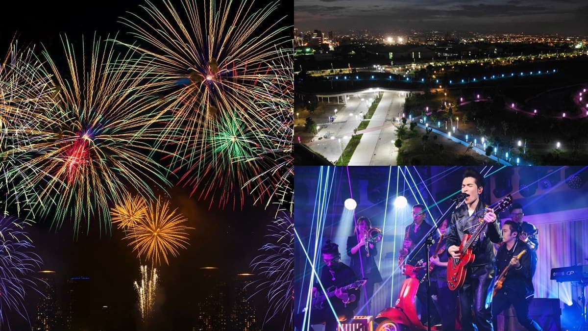 台中人衝「中央公園」了!「50種花色拼盤煙火+40多組藝人」,跨年瘋玩「水湳、大里」雙現場