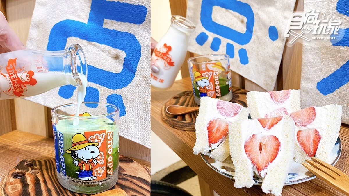 夾5大顆新鮮草莓太犯規!「草莓生乳三明治」想吃先預約,搭抹茶拿鐵更銷魂