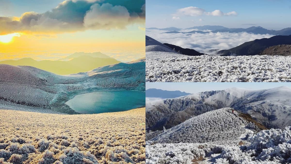 第四波寒流有望降雪!天使的眼淚「嘉明湖」化身銀白世界,日出、雲海宛如人間仙境