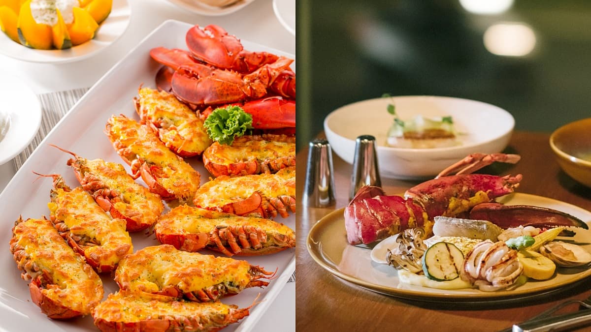 龍蝦控必嗑兩大好康!吃到飽加碼「免費吃焗烤龍蝦」、飯店出示1元「龍蝦餐買一送一」