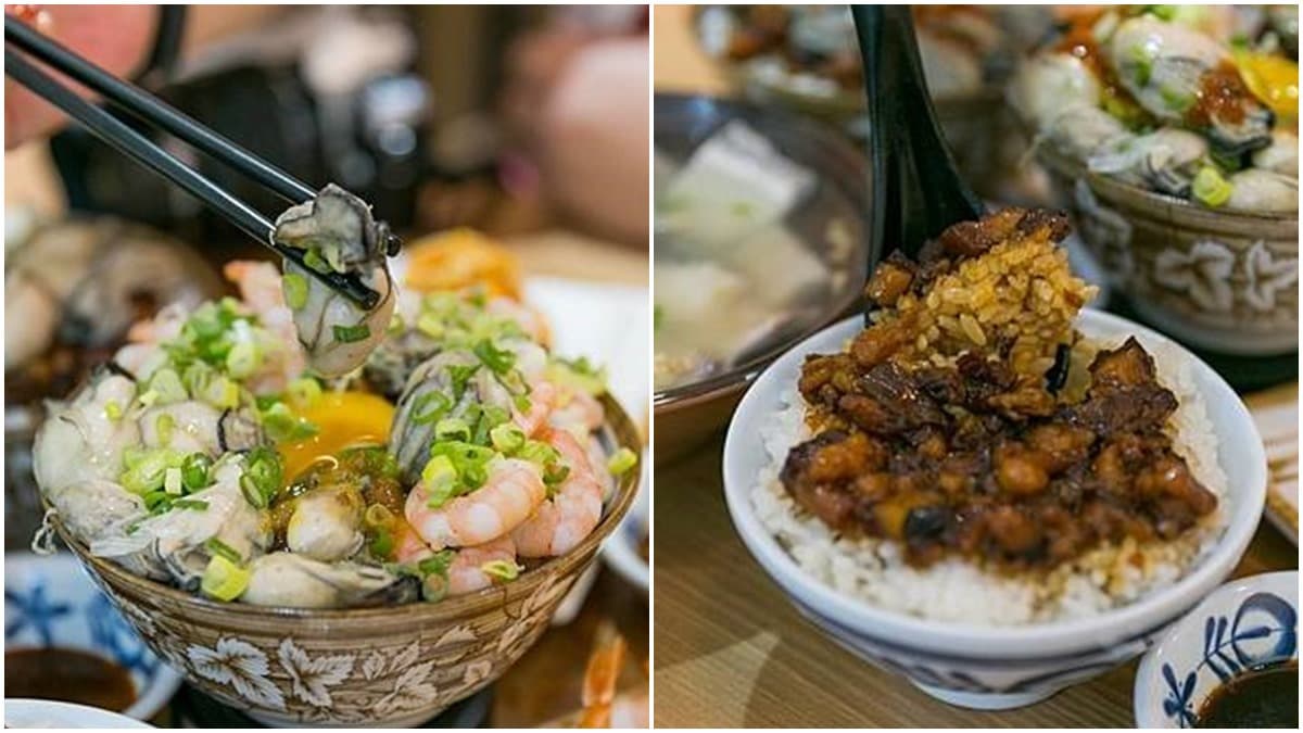 超浮誇!林口古早味滷肉飯鋪滿滿「鮮蚵」,隱藏吃法加「蒜蓉醬油」更對味
