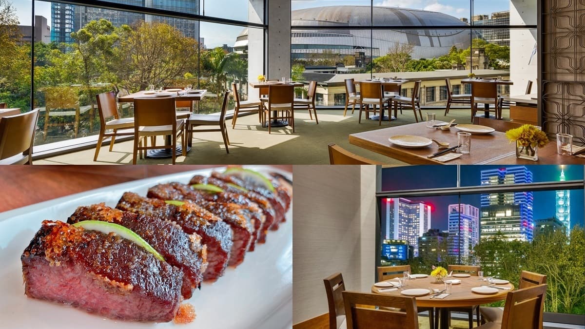 【新開店】台北最狂景觀餐廳!一次拍到101和大巨蛋,蜜糖牛排、威士忌雞湯都能吃