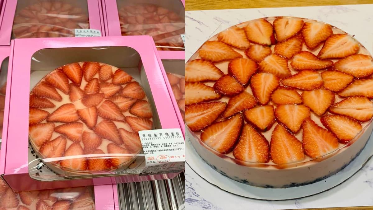 草莓控快衝好市多!浮誇系「草莓生乳酪蛋糕」400元有找,起司乳酪+Oreo太邪惡