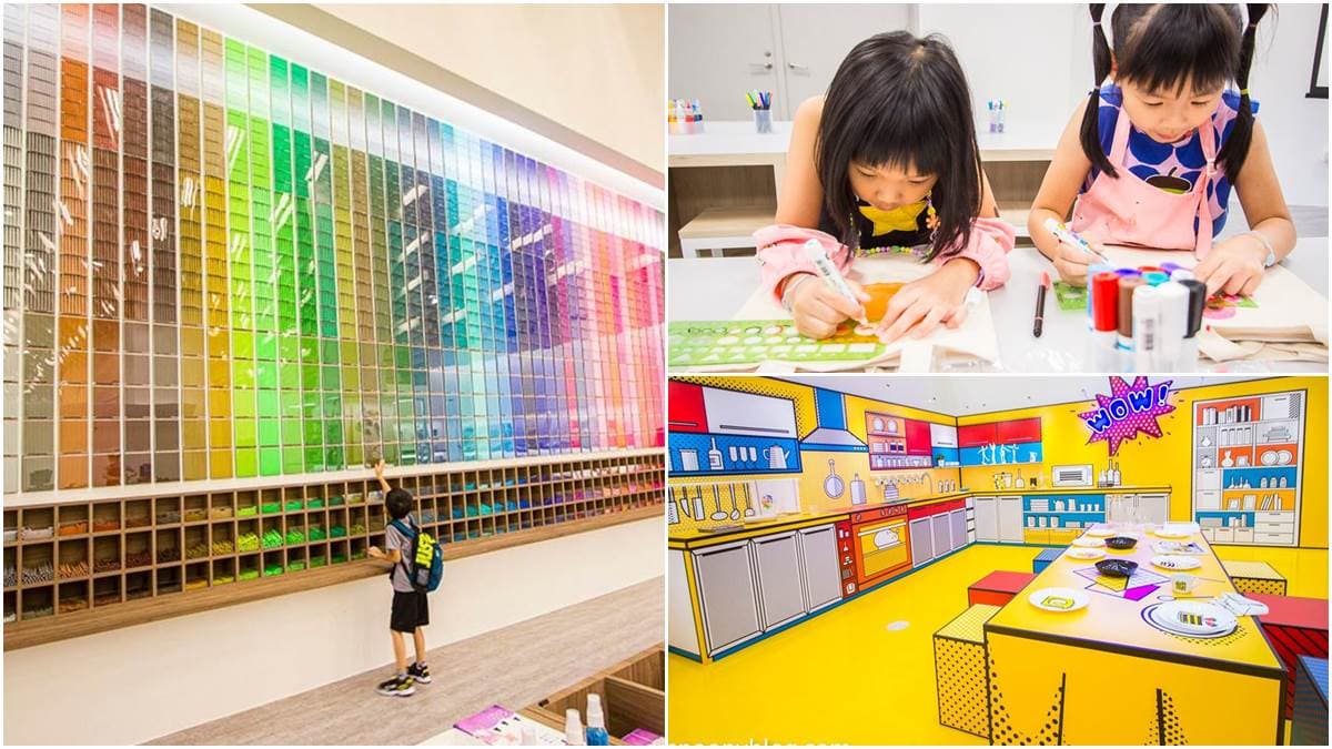 700坪親子景點!彩色筆DIY好好玩,還能美拍「60色色彩牆」、探險夜光隧道