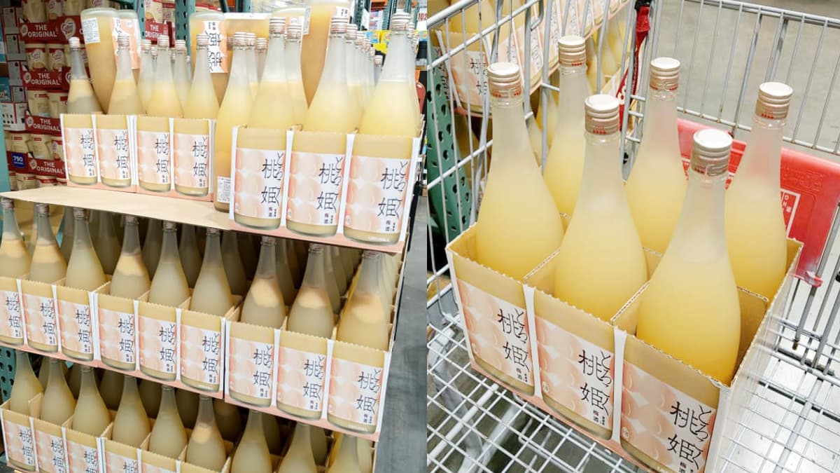 酒控先囤貨!好市多「桃姬梅酒」清爽酸甜超療癒,吃得到香甜桃子果肉