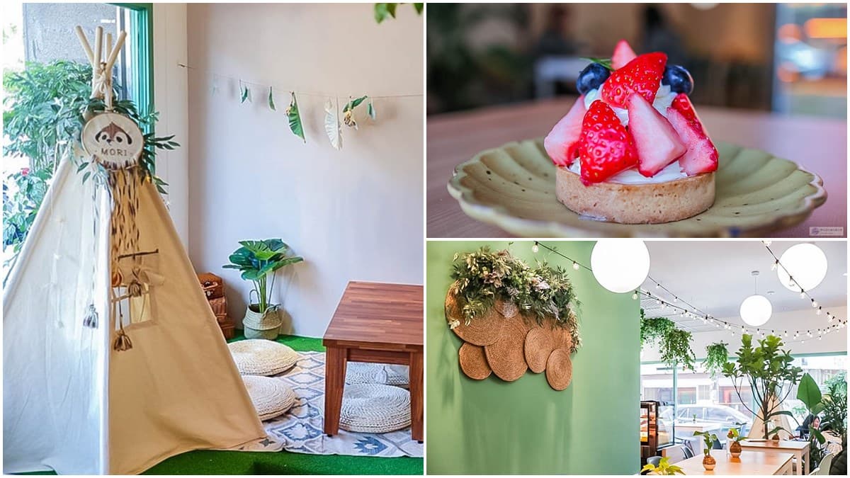 【新開店】室內野餐!森林系咖啡廳必點滿滿草莓乳酪塔,用餐還能美拍超萌小帳篷