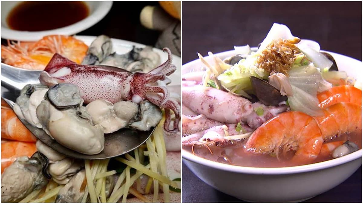 CP值超高!市場「平價海鮮麵」料多到看不見麵,每日產地直送鮮蚵會爆漿