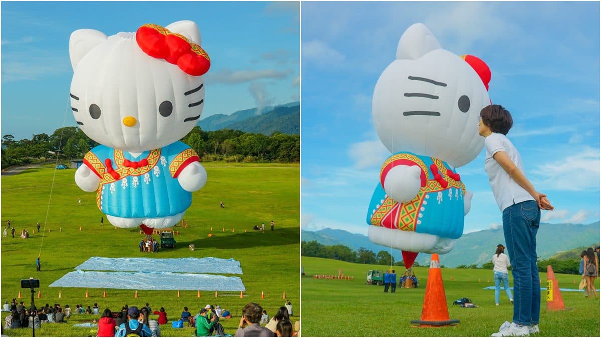 全球首個「HELLO KITTY熱氣球」開箱!台東熱氣球嘉年華將登場,繫留熱氣球預購日期出爐