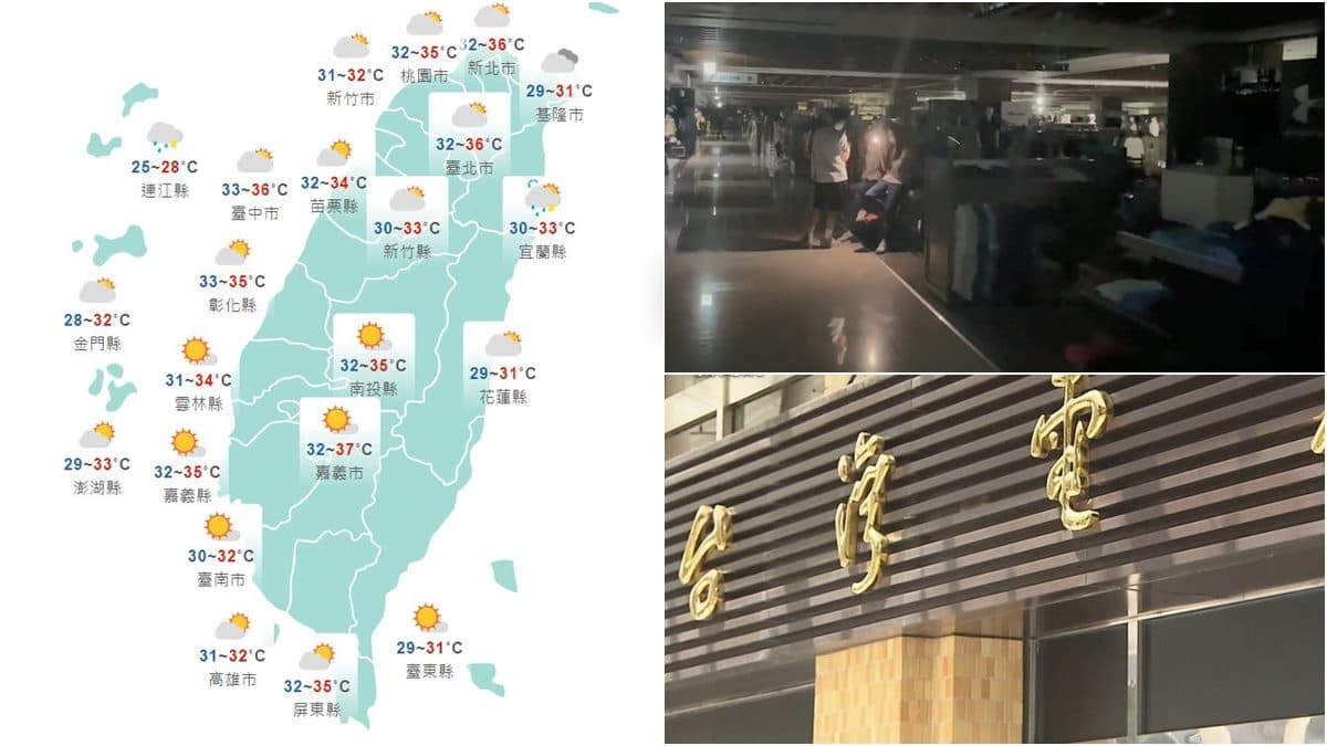 小心中暑!全台15縣市高溫特報防「午後山區局部雷雨」,台電估下午電力亮黃燈