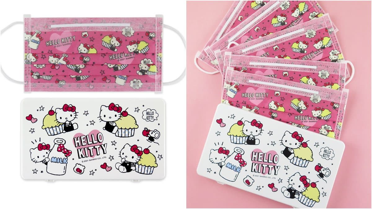 可愛又療癒!三麗鷗推「甜點系Hello Kitty」口罩+收納盒組合,蛋糕、冰淇淋都躍上口罩 可愛又療癒!三麗鷗推「甜點系Hello Kitty」口罩+收納盒組合,蛋糕、冰淇淋都躍上口罩