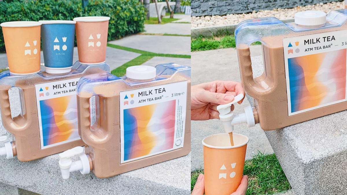 奶茶控福音!泰國推超狂「3公升奶茶飲水機」,加碼「奶茶補充包」無限暢飲