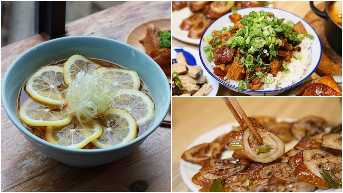 道地冷麵在台南!限量版「檸檬蕎麥麵」Q彈又開胃,再配直火烤「滷大腸」更滿足