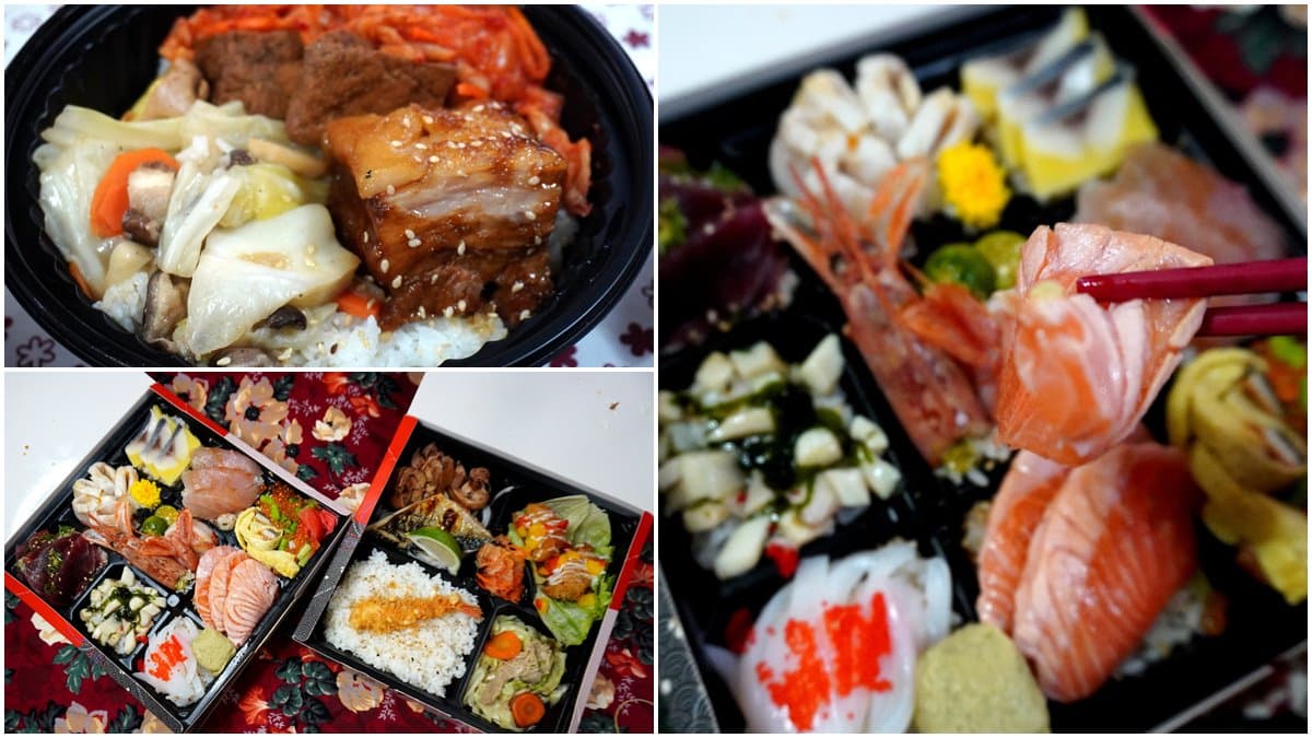 外帶日料再+1!高CP值「九宮格便當」有大塊鮭魚、天使蝦,超入味老滷東坡肉也必嘗