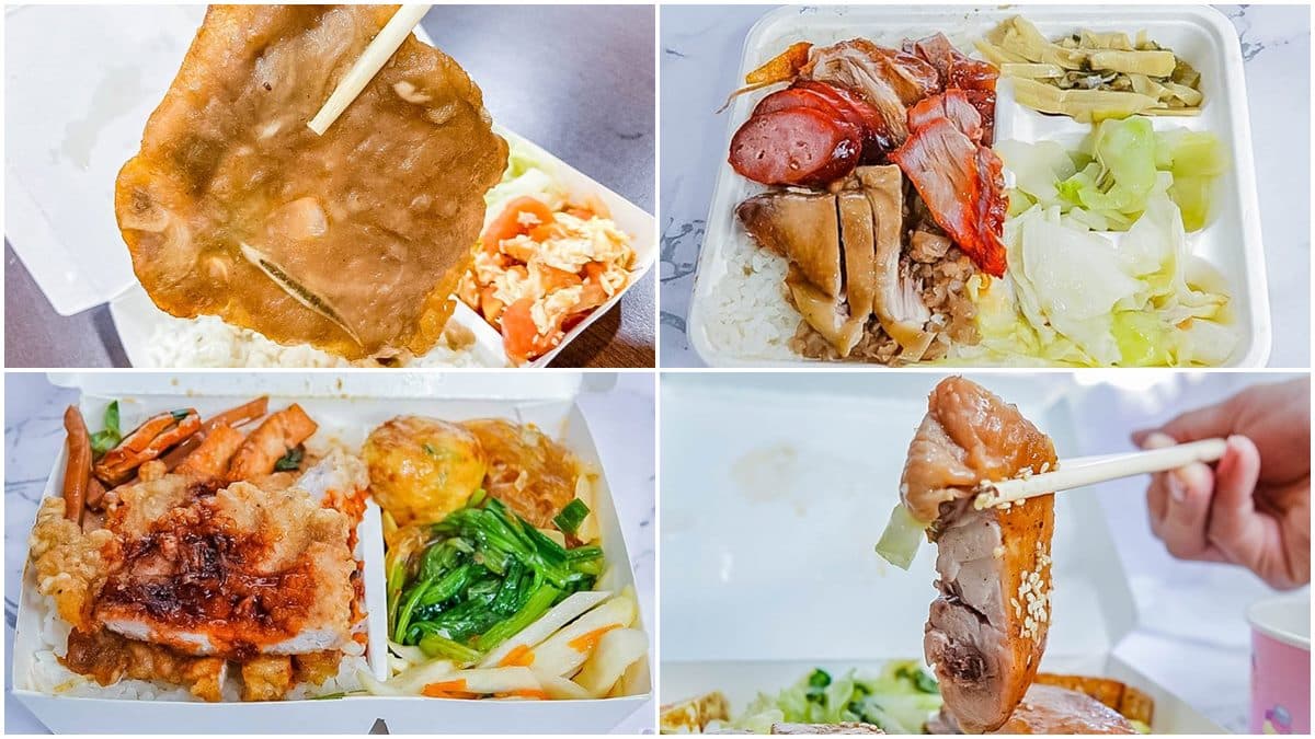 CP值超高!桃園6家百元大分量便當:4拼燒臘飯、50元排骨飯、多達18款主菜