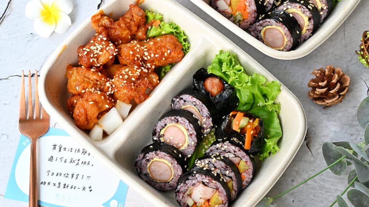 IG洗版了!超美拍「韓系3拼餐盒」想吃先預訂,2種口味紫米飯捲+唰嘴炸雞一次嘗